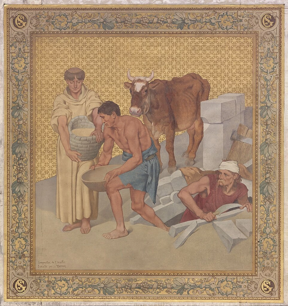 Pierre Puvis de Chavannes - La storia di santa Genoveffa, I miracoli, Panthéon, Parigi 6
